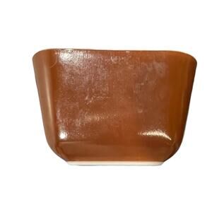 Vintage Pyrex 501-B Brown Refrigerator Dish 1.5 Cup Milk Glass Small Rectangular